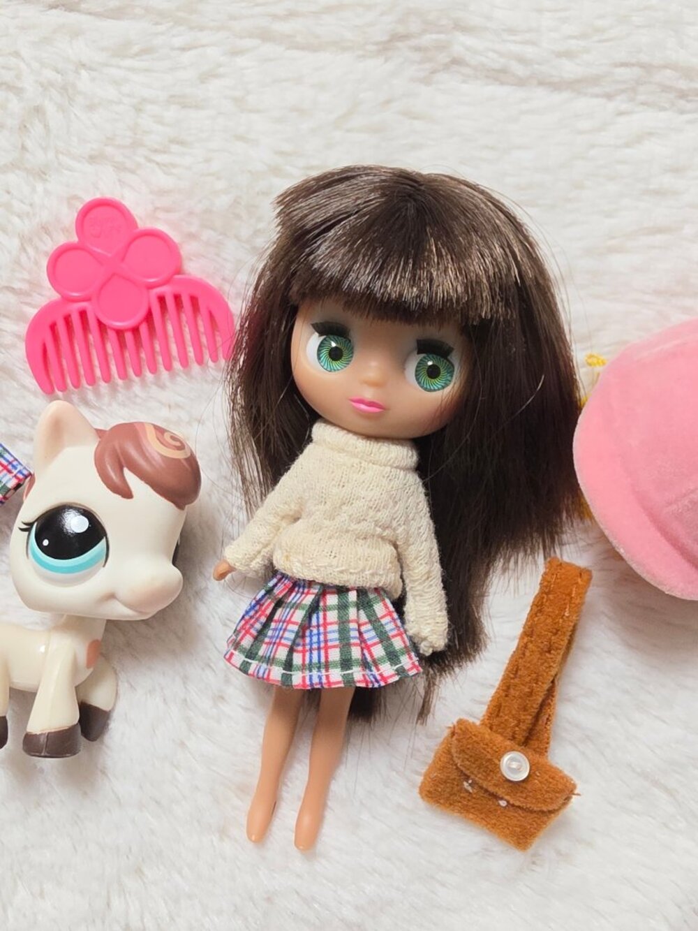 LPS Blythe Doll B4 & Horse 1616 Playfully Plaid Set Accessories Hasbro 2010